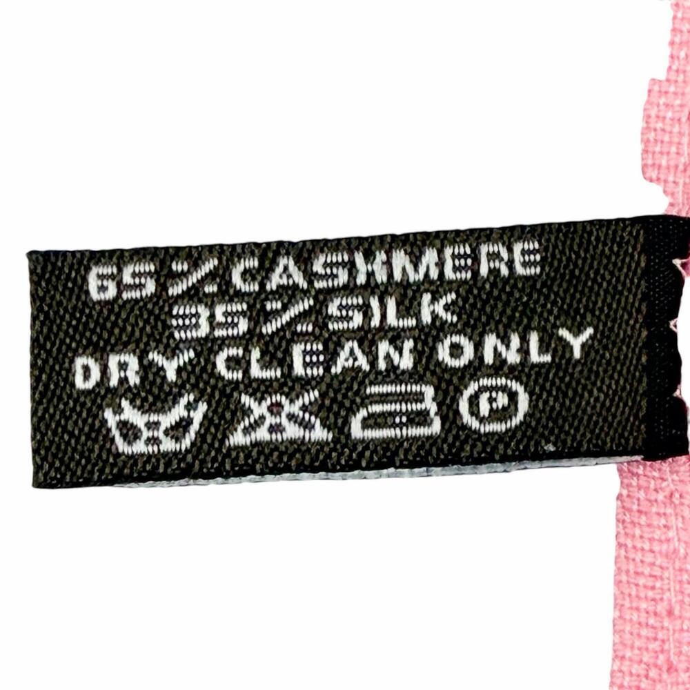 HERMES Pink Silk Scarf - Picture 7 of 8